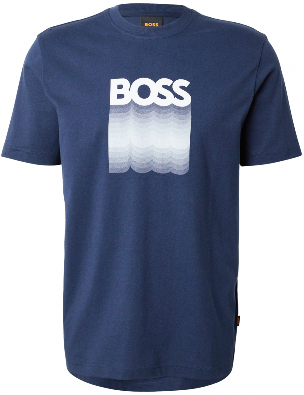 BOSS Tričko 'Insignia'  modrá / biela