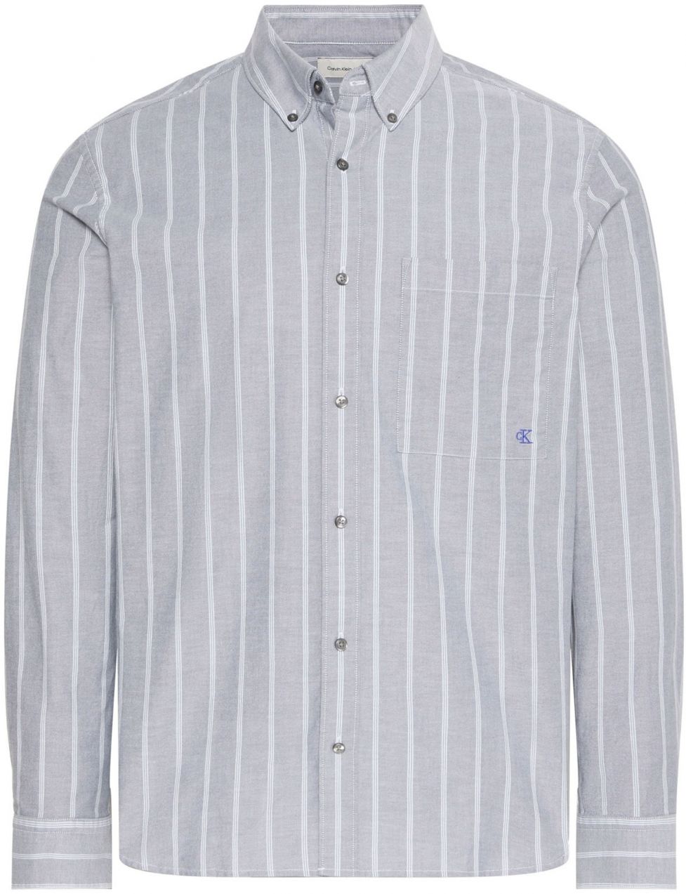 Calvin Klein Jeans Košeľa  modrosivá / biela