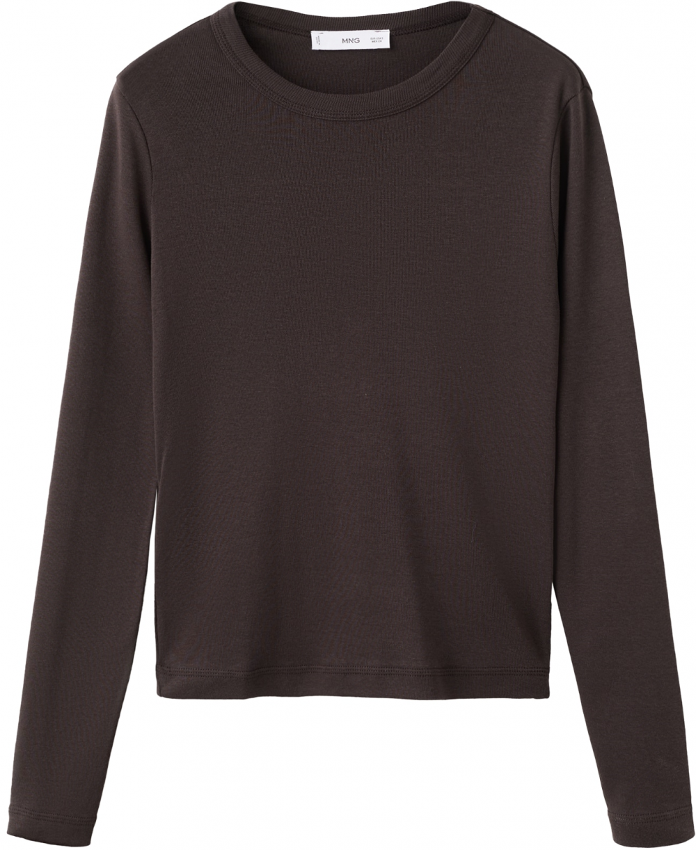 MANGO Tričko 'ENI'  čokoládová