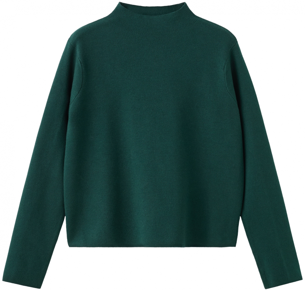 MANGO Sveter 'CHIMNEY'  tmavozelená