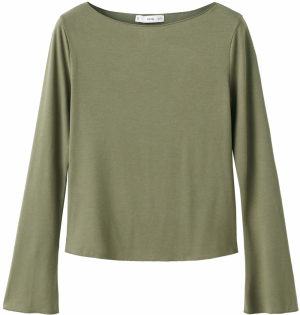 MANGO Tričko 'ANI'  kaki