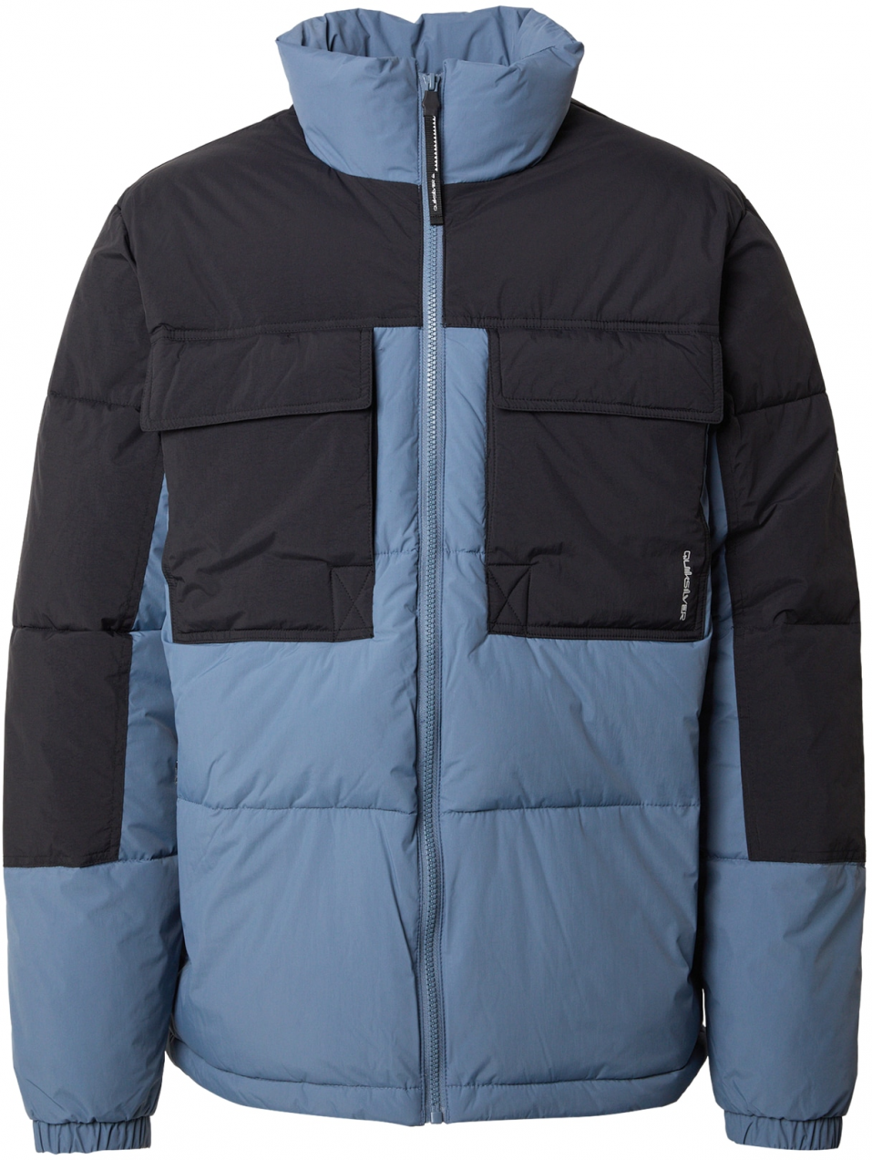 QUIKSILVER Outdoorová bunda 'STAY PUFF'  námornícka modrá / kráľovská modrá / sivá