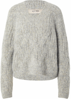 MOS MOSH Sveter 'MMUnnur Hale'  svetložltá / sivá melírovaná