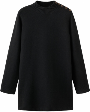 MANGO Pletené šaty 'HARRY'  čierna