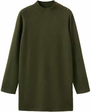MANGO Pletené šaty 'HARRY'  olivová