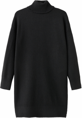 MANGO Pletené šaty 'TALDOTE'  čierna