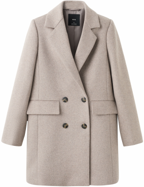 MANGO Prechodný kabát 'DALI'  sépiová