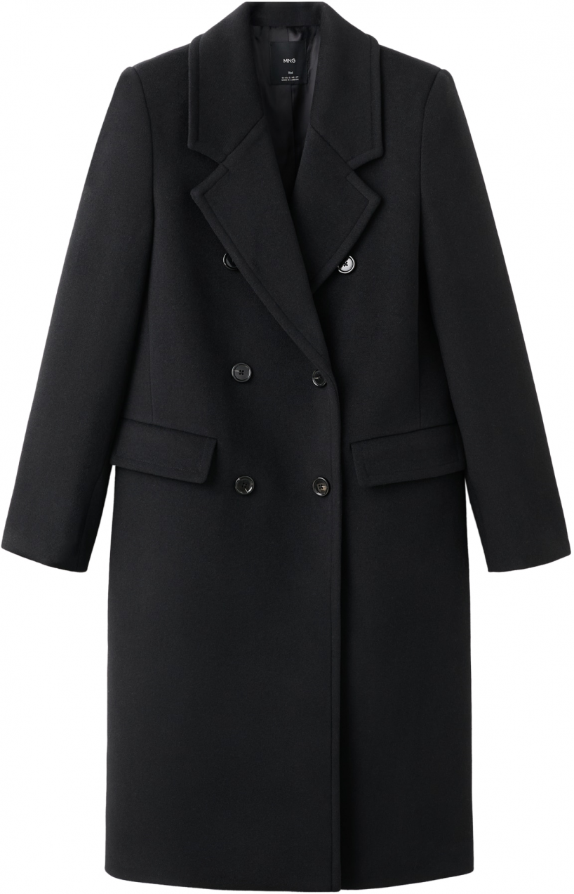 MANGO Prechodný kabát 'EYE'  čierna