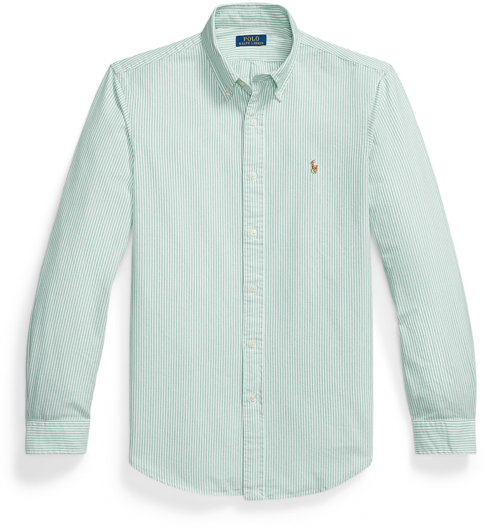 Polo Ralph Lauren Košeľa 'CLASSIC'  svetlozelená / biela