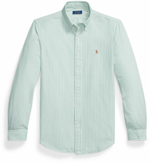 Polo Ralph Lauren Košeľa 'CLASSIC'  svetlozelená / biela