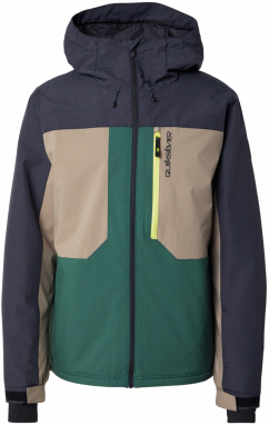 QUIKSILVER Športová bunda 'DAWSON'  béžová / námornícka modrá / tmavozelená