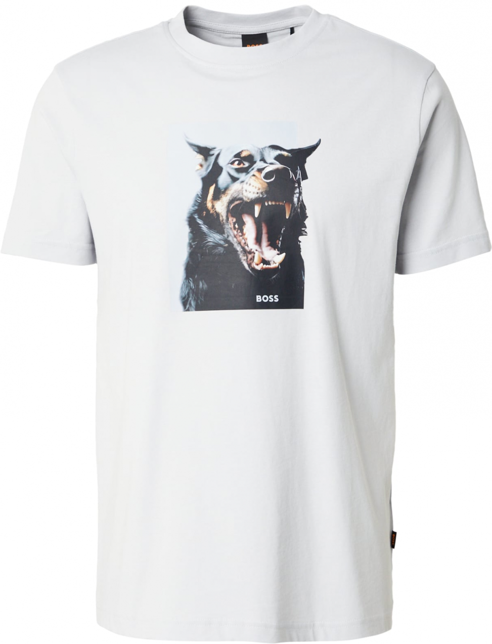 BOSS Tričko 'Dobermann'  svetlomodrá / svetlohnedá / svetlosivá / čierna