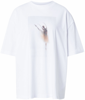 BOSS Tričko 'C_Eboys'  hnedá / svetlosivá / oranžová / biela