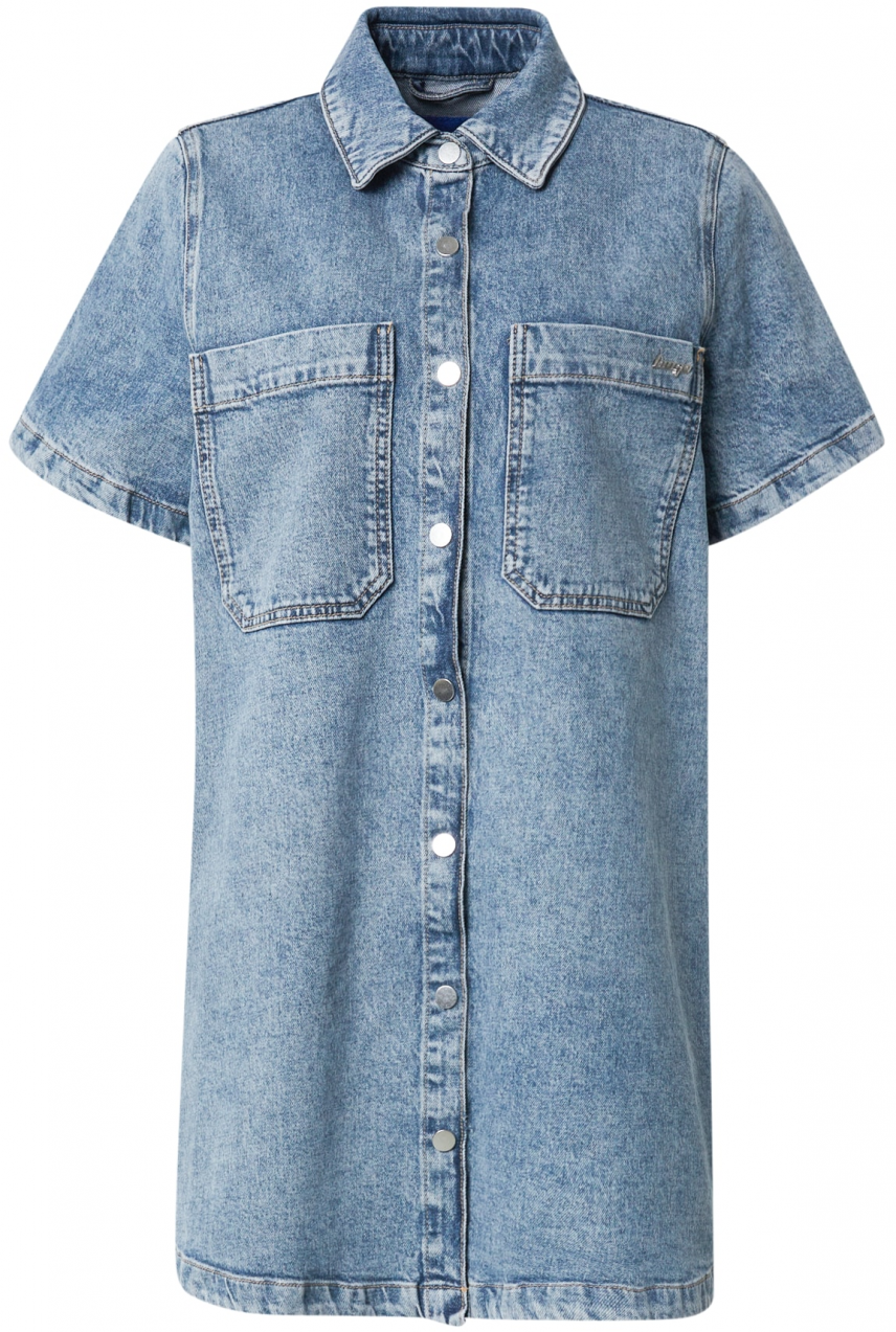 HUGO Košeľové šaty 'Gandira'  modrá denim