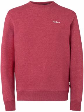 Pepe Jeans Mikina 'GRIFFIN'  červená / biela