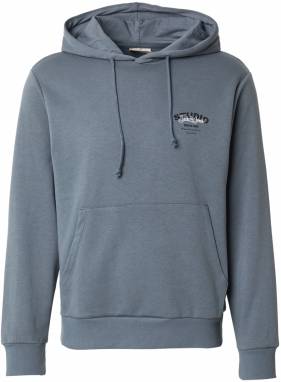 JACK & JONES Mikina 'JJYUKI'  modrosivá / čierna / biela