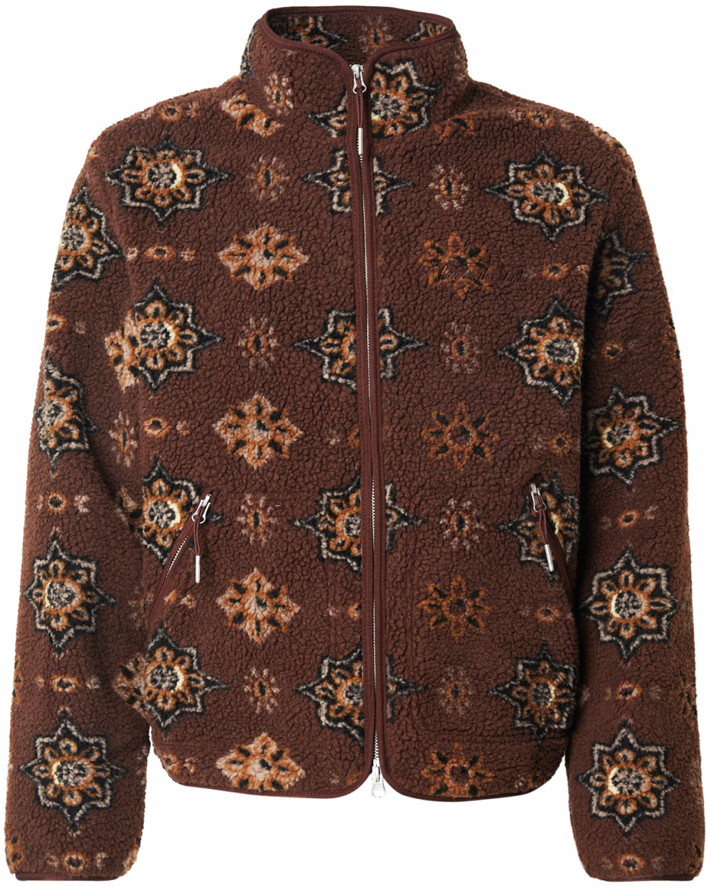 JACK & JONES Prechodná bunda 'JORNORREBRO'  oranžová / hrdzavo červená / čierna / biela