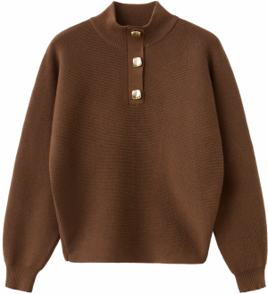 MANGO Sveter 'Uptown'  hnedá