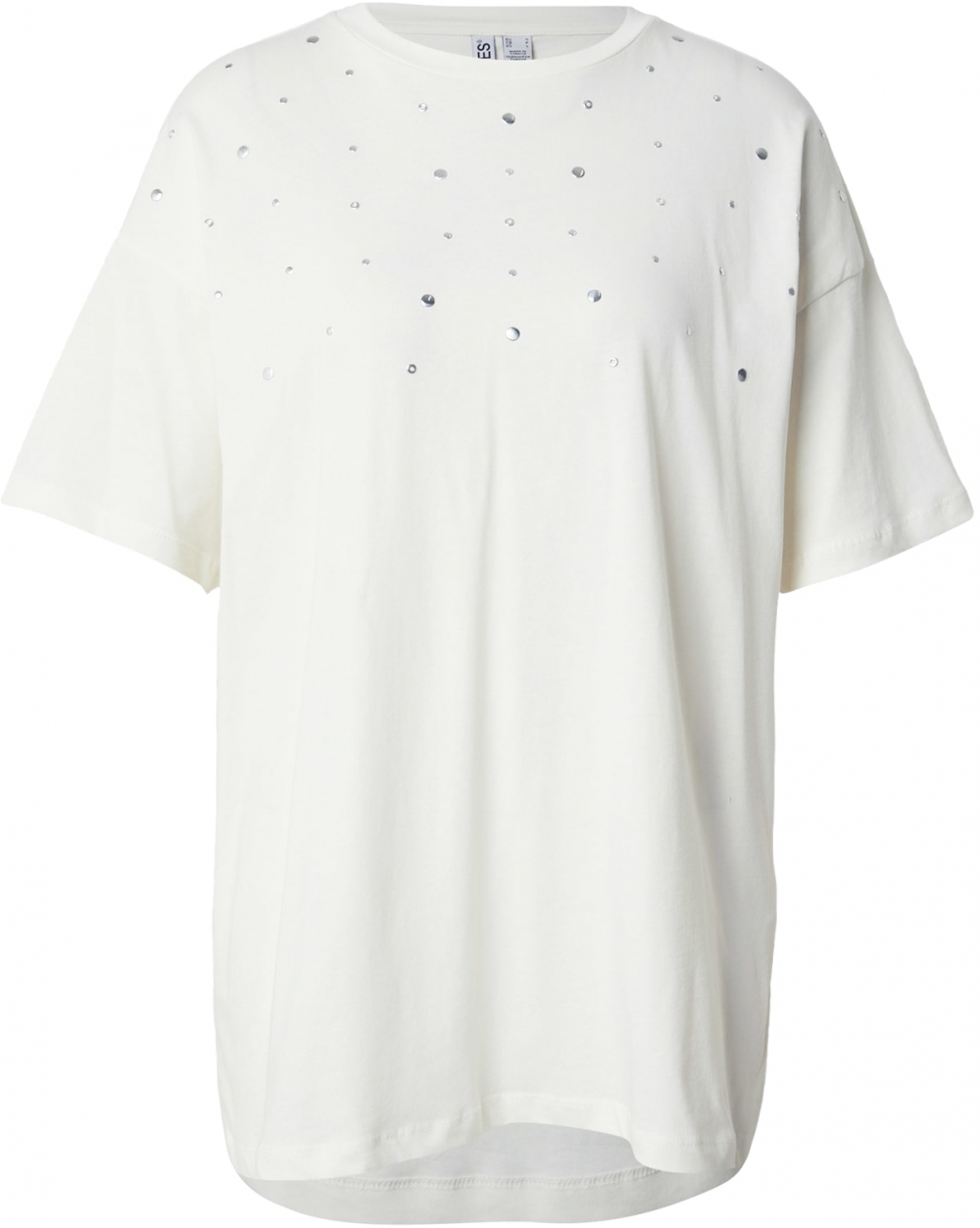 PIECES Tričko 'PCSKYLAR'  strieborná / šedobiela