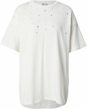 PIECES Tričko 'PCSKYLAR'  strieborná / šedobiela