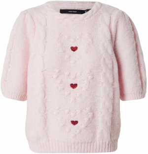 VERO MODA Sveter  ružová / červená