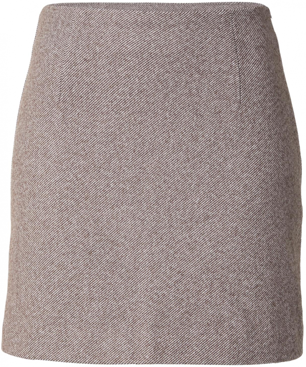 PIECES Sukňa 'PCRILEY'  mokka / tmavohnedá