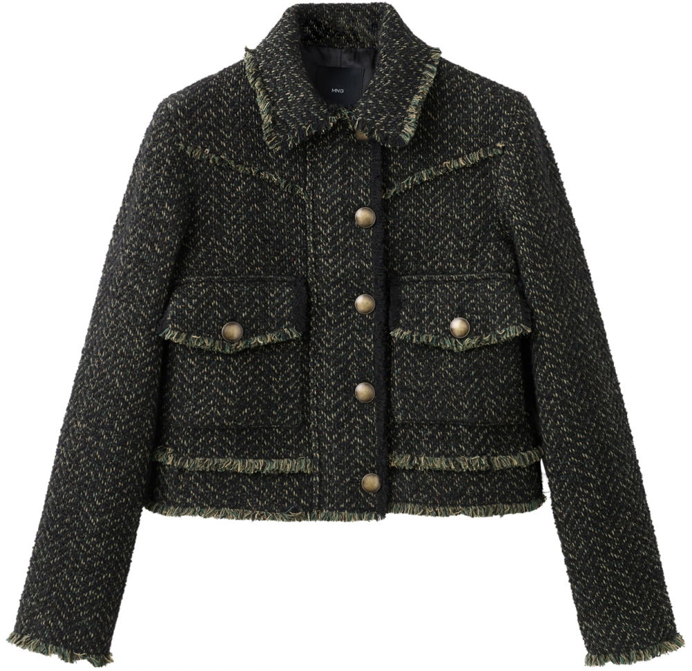 MANGO Prechodná bunda 'Chaketi'  béžová / antracitová / zelená