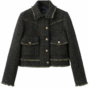 MANGO Prechodná bunda 'Chaketi'  béžová / antracitová / zelená