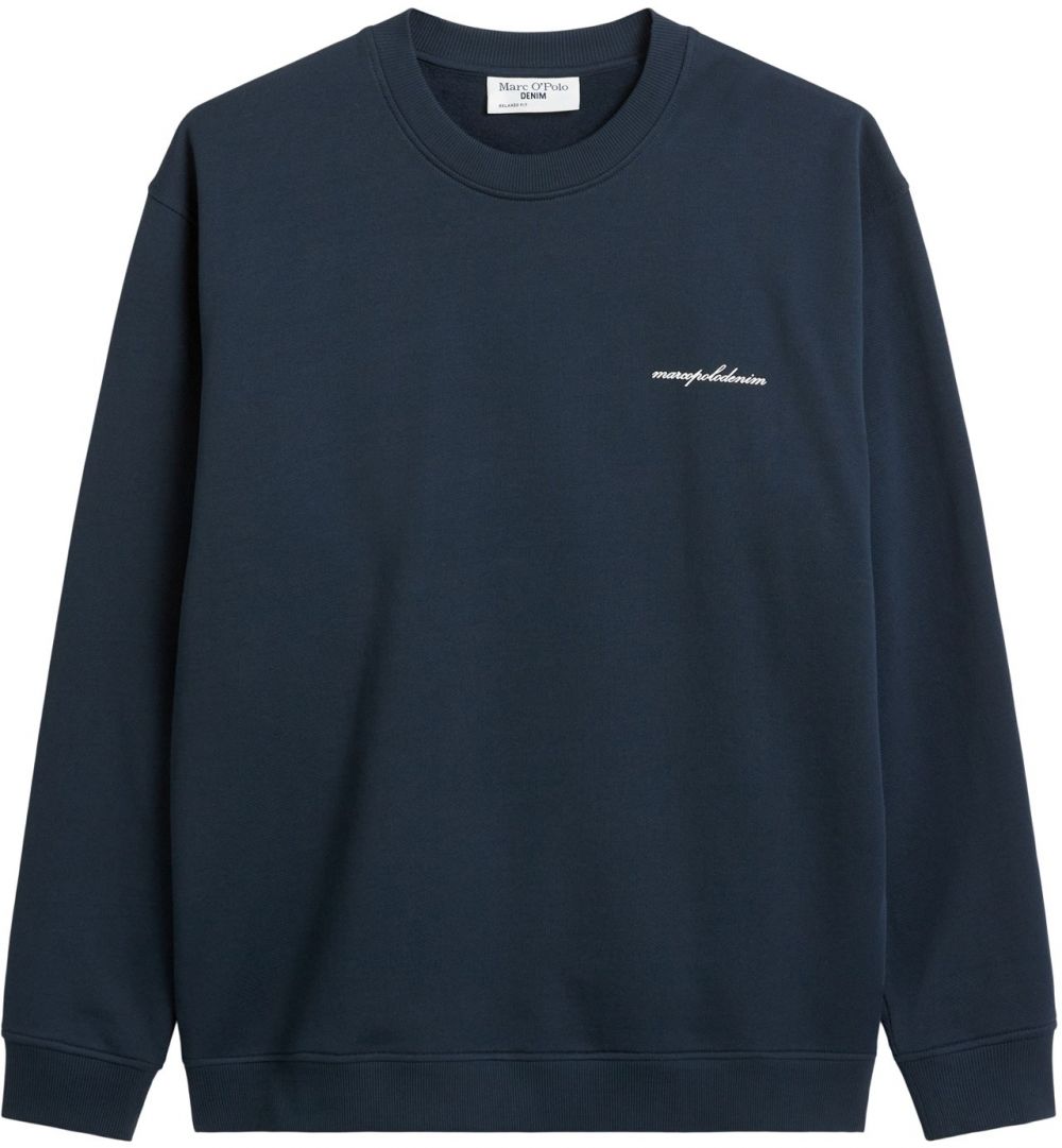 Marc O'Polo DENIM Mikina  tmavomodrá / biela