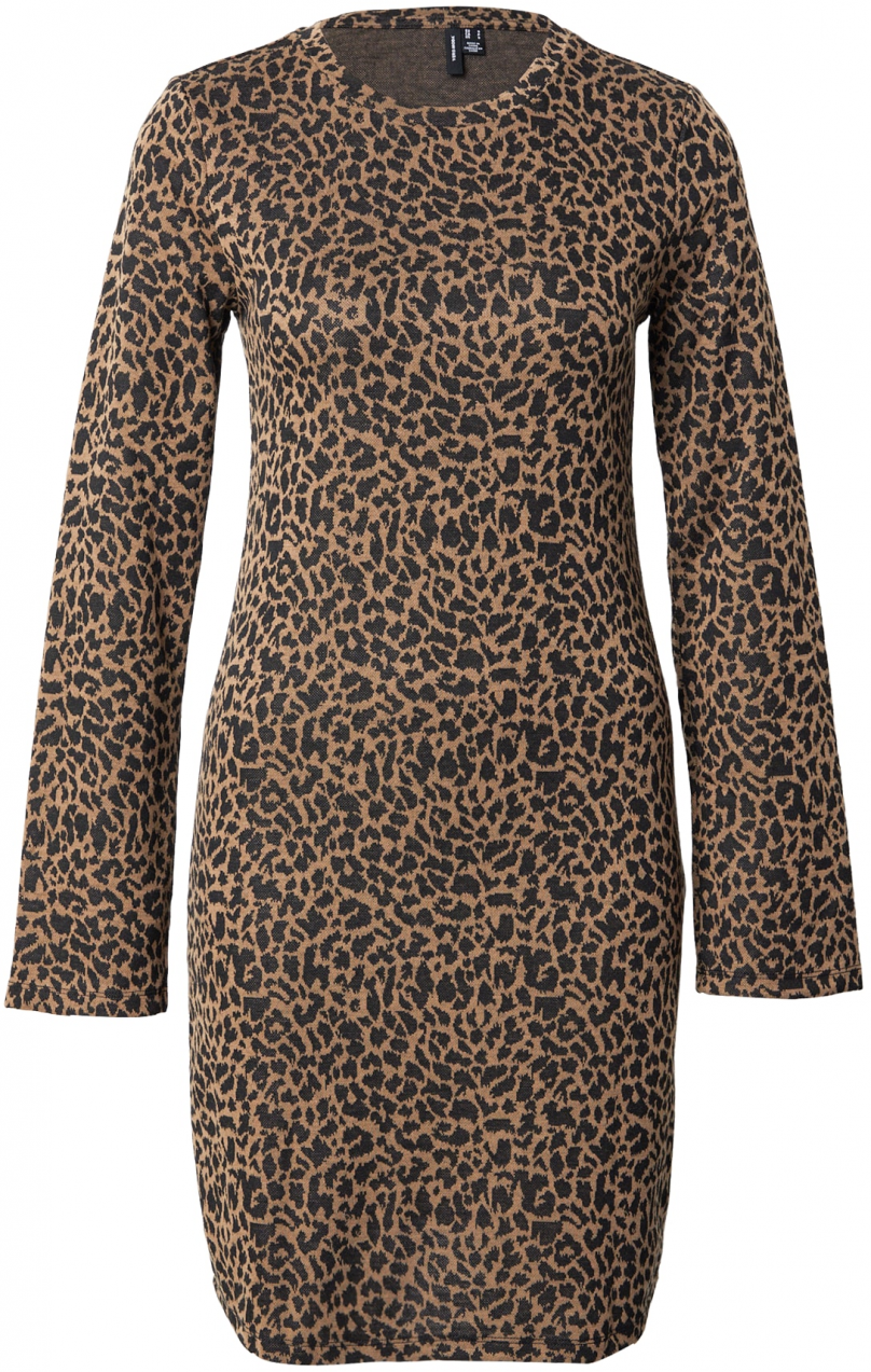 VERO MODA Šaty 'VMNELLA'  čokoládová / čierna