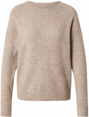 VERO MODA Sveter  hnedá melírovaná