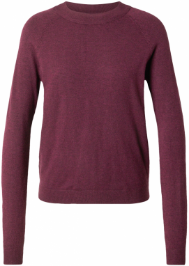 VERO MODA Sveter 'VMHAPPINESS'  vínovo červená