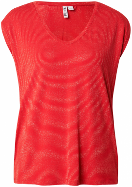 PIECES Tričko 'PCBillo'  zlatá / jasne červená