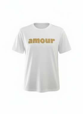 studioselect Tričko 'Cassia'  zlatá / biela