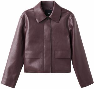 MANGO Prechodná bunda 'SABINA'  tmavočervená