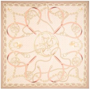 GUESS Šatka  béžová / zlatá / tmavošedá / marhuľová