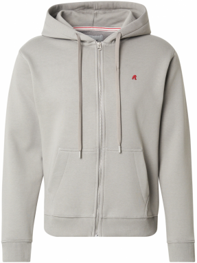 REPLAY Tepláková bunda  sivá