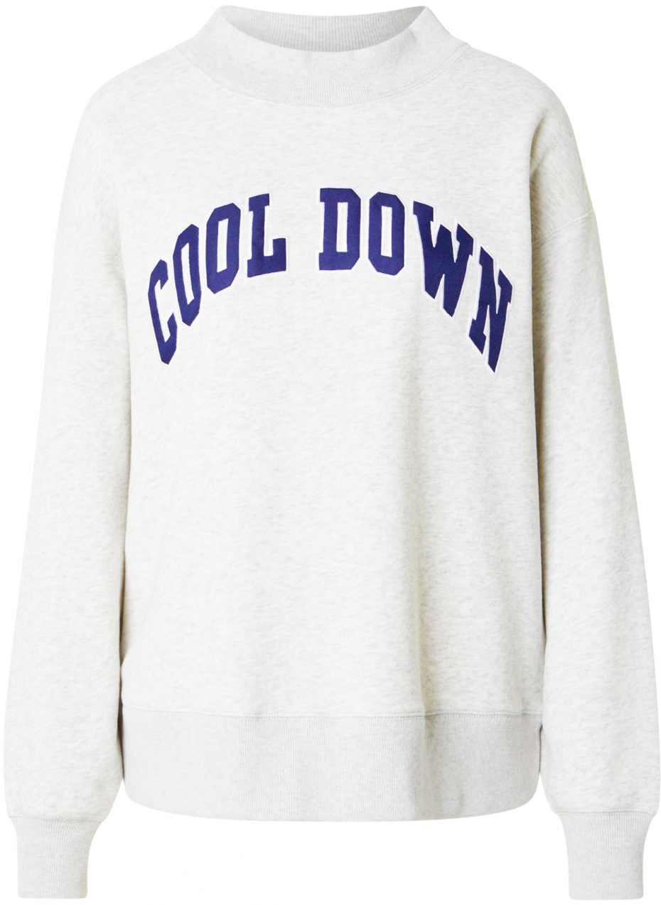 Abercrombie & Fitch Mikina  námornícka modrá / svetlosivá / biela