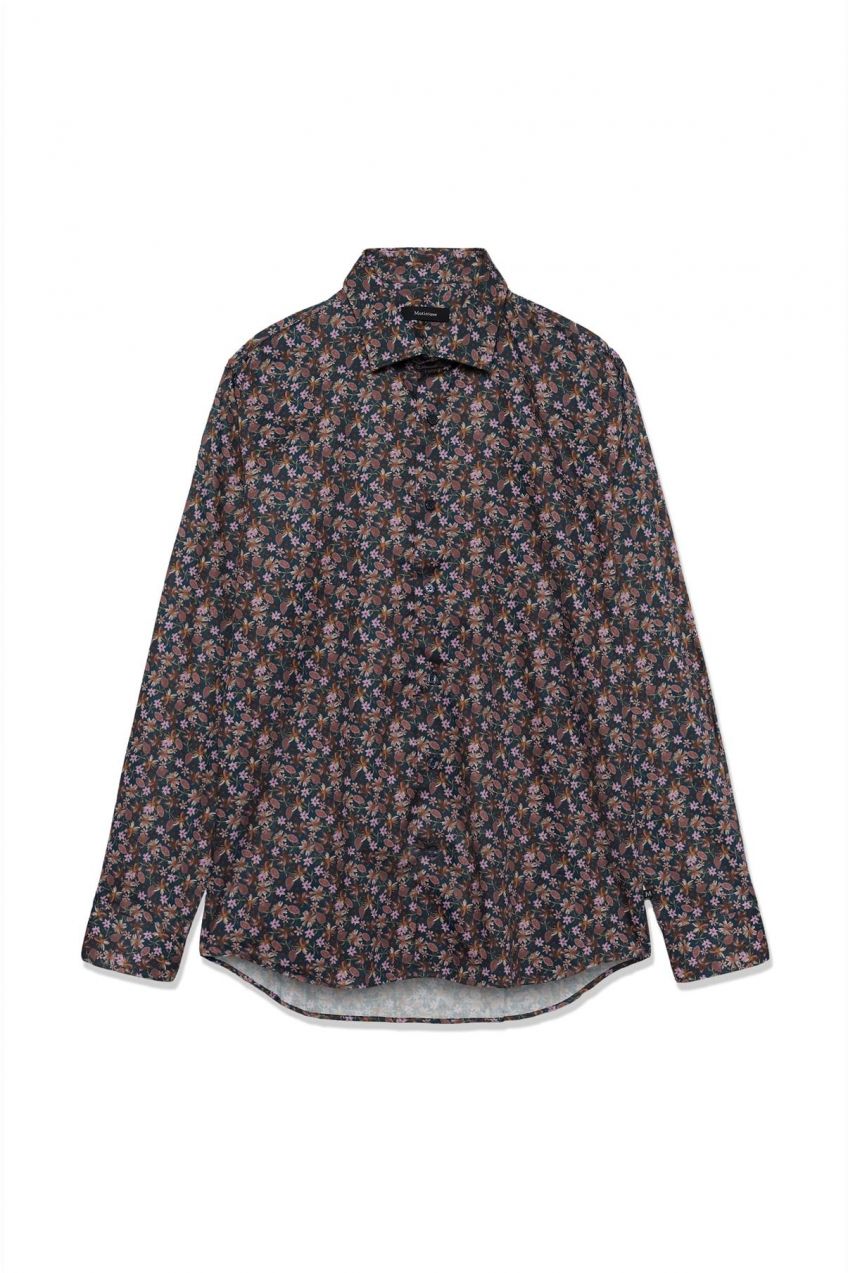 Matinique Košeľa 'MATrostol'  námornícka modrá / hnedá / fialová / oranžová