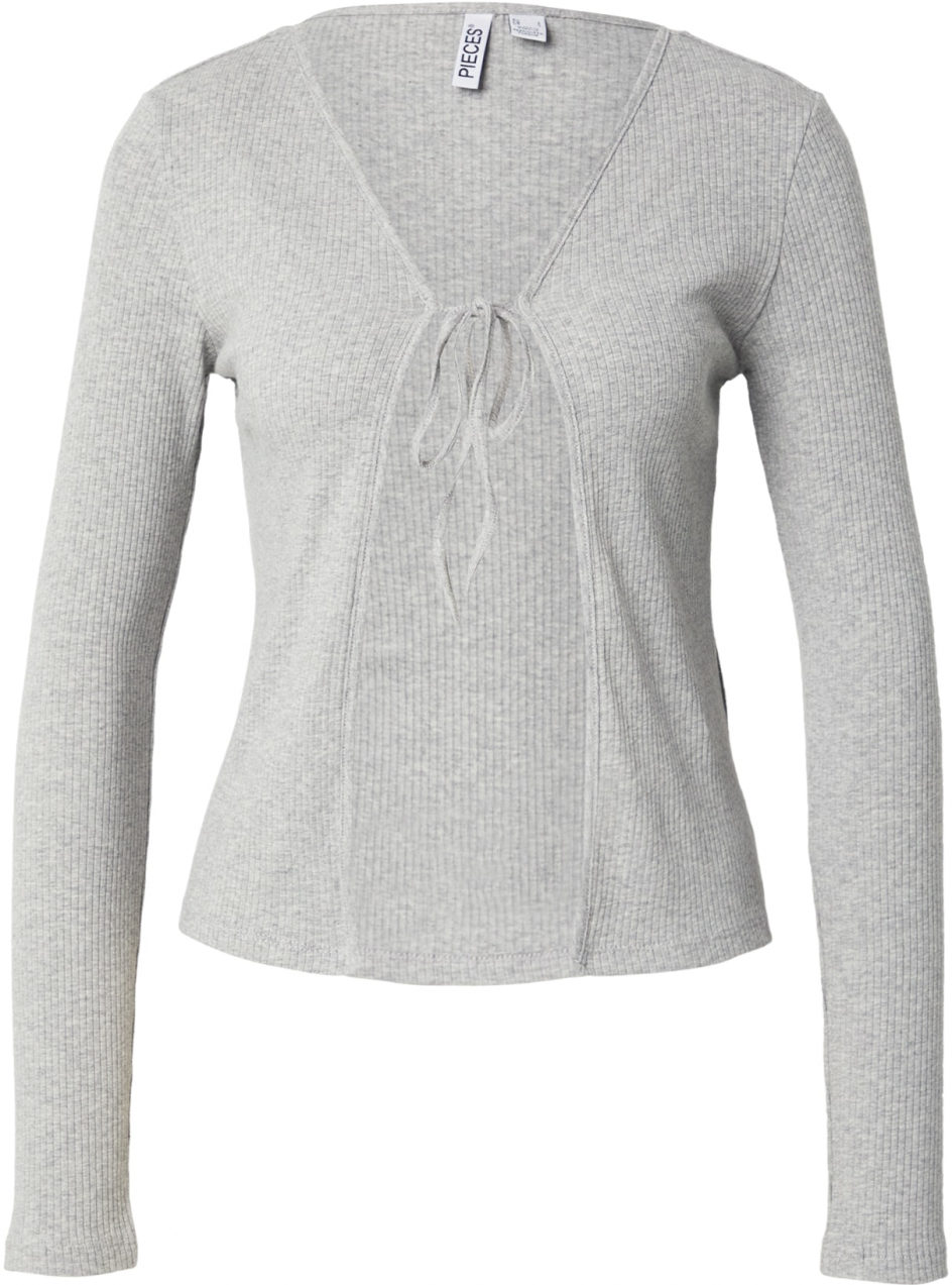 PIECES Kardigán 'PCKITTE'  sivá melírovaná