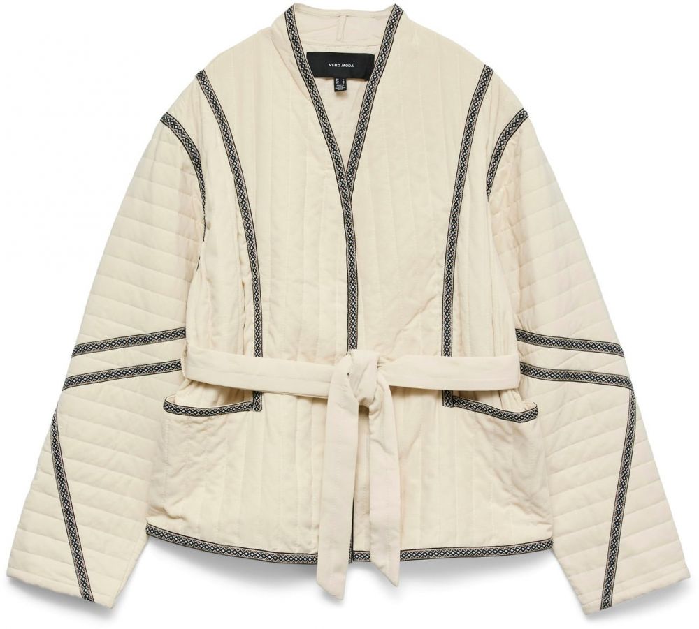 VERO MODA Prechodná bunda 'VMJANE'  béžová / hnedá / čierna