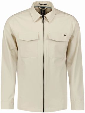 No Excess Prechodná bunda  sivobéžová