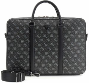 GUESS Aktovka 'Milano'  svetlosivá / čierna