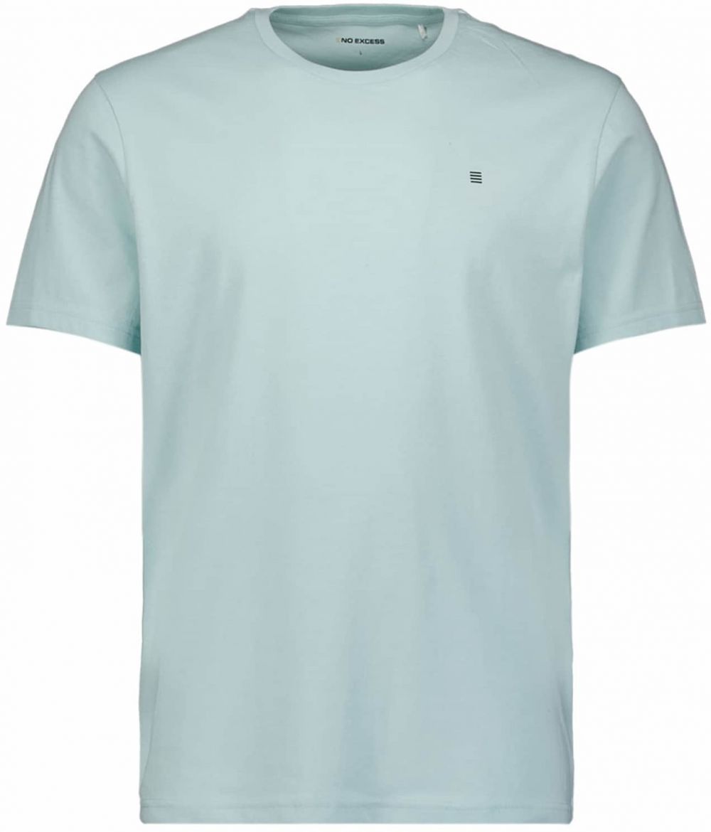 No Excess Tričko  nebesky modrá / čierna