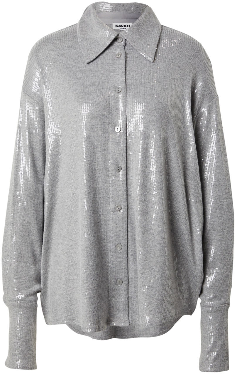 KAVAZI Tričko 'SEQUINS'  sivá