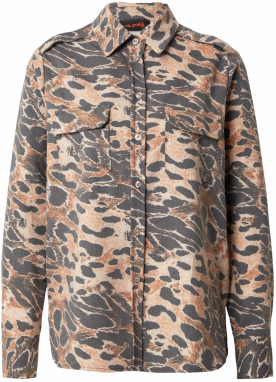 miss goodlife Blúzka 'Fancy'  béžová / hnedá / antracitová