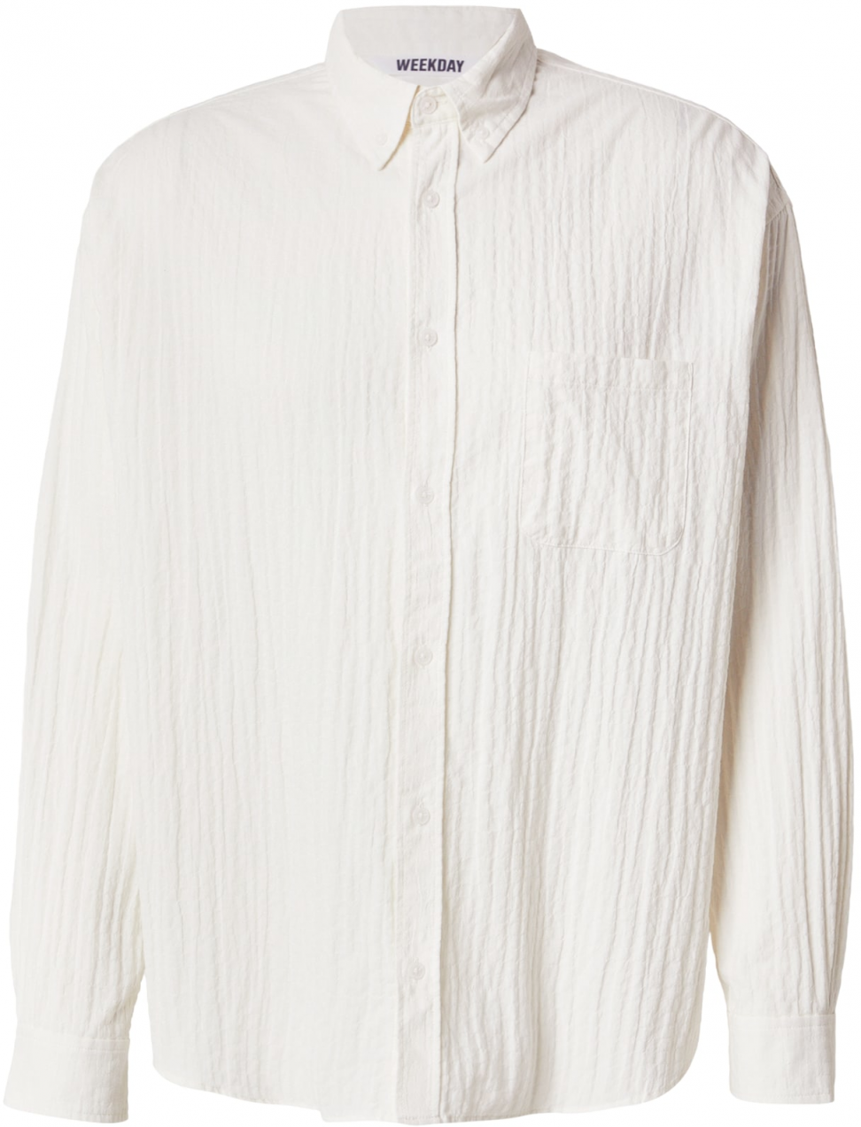 WEEKDAY Košeľa  šedobiela