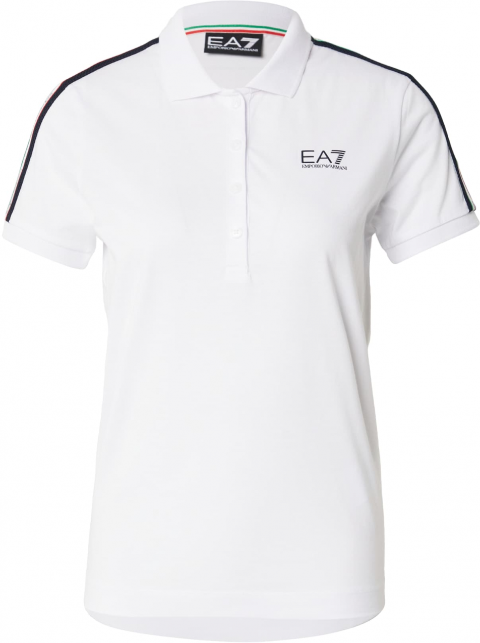 EA7 Emporio Armani Tričko  námornícka modrá / biela