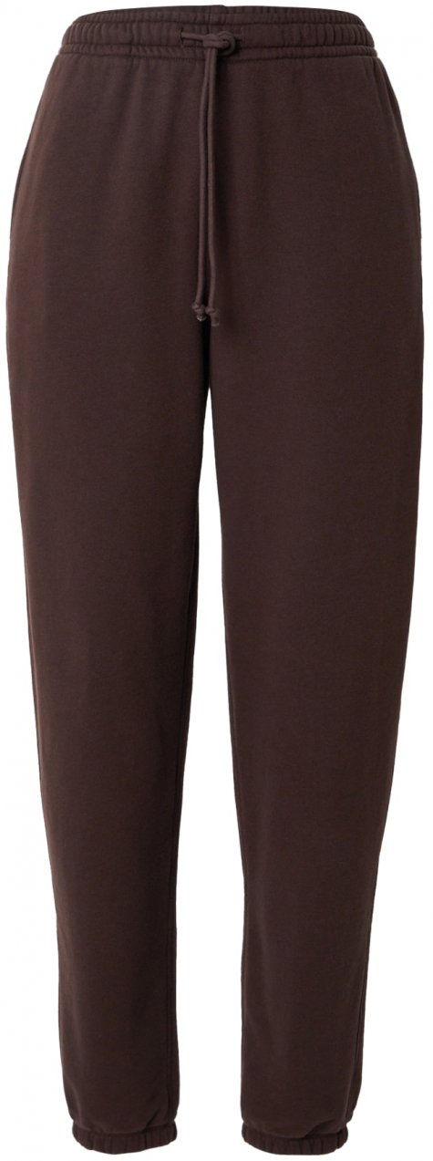 Abercrombie & Fitch Nohavice  tmavohnedá