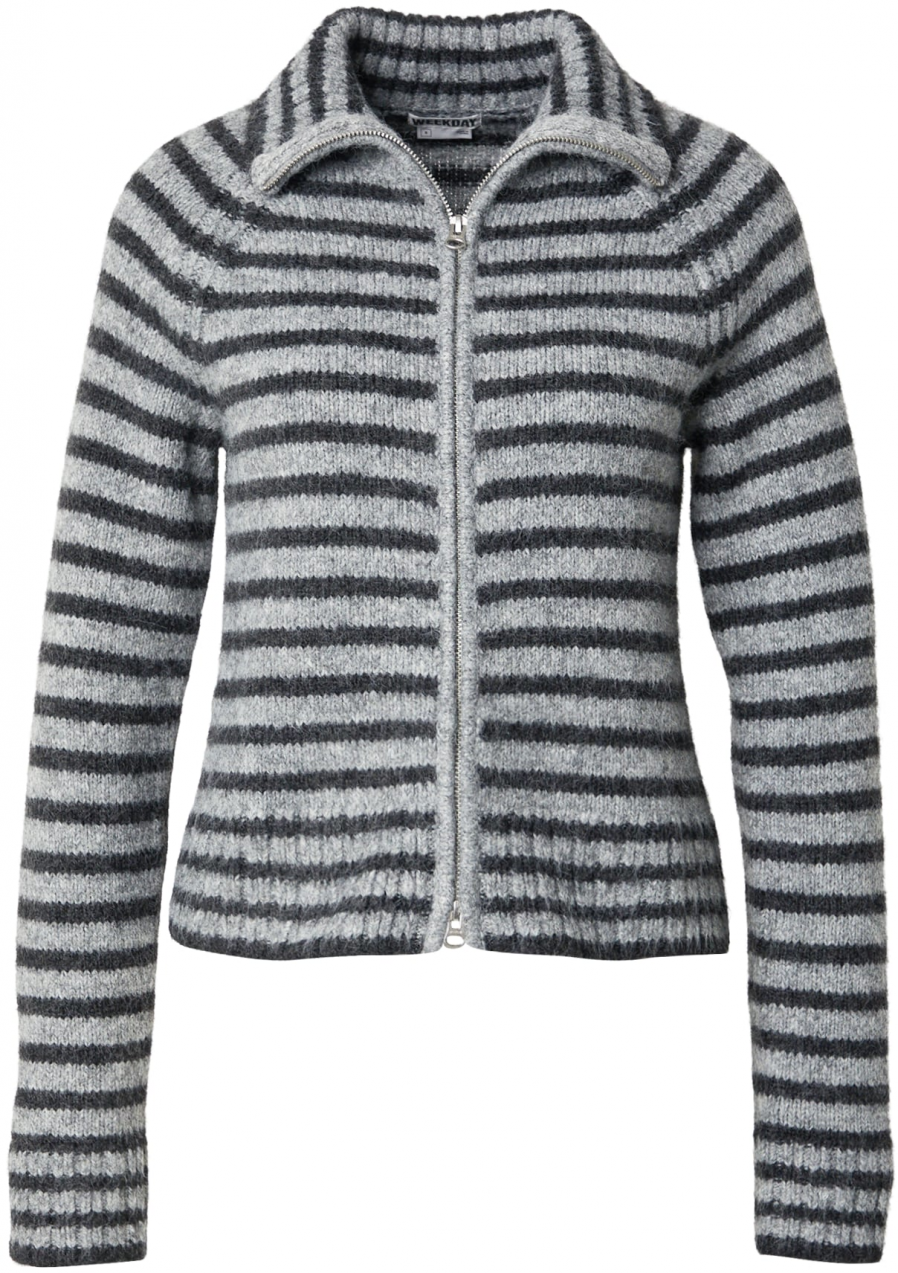 WEEKDAY Kardigán  sivá / antracitová
